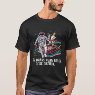 Five Drinks Away From Bisexual Rainbow Bisexuality T-Shirt