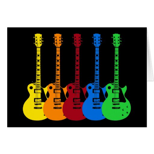 Image of Five Electric Guitars