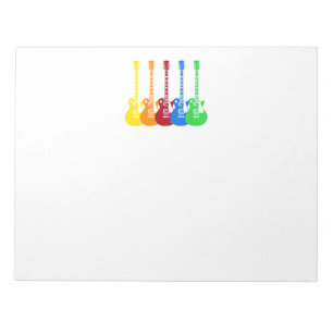 Five Electric Guitars Notepad