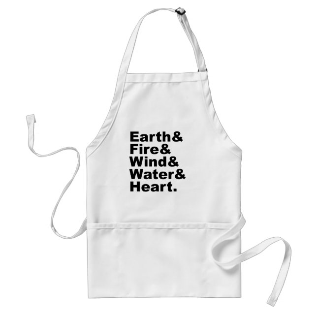 Five Elements | Earth Fire Wind Water & Heart Standard Apron (Front)