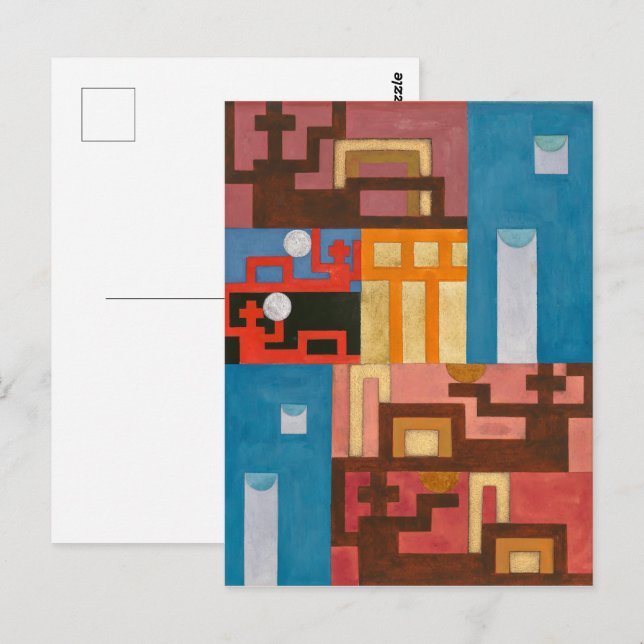 Five-Extended Figures | Sophie Taeuber-Arp | Postcard (Front/Back)