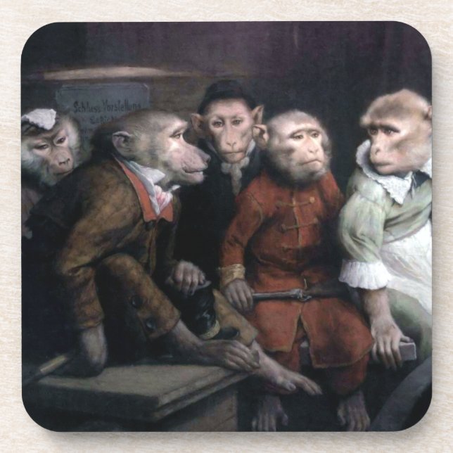 Five Fancy Monkeys Coaster (Front)