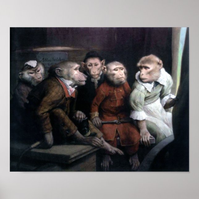 Five Fancy Monkeys Poster (Front)