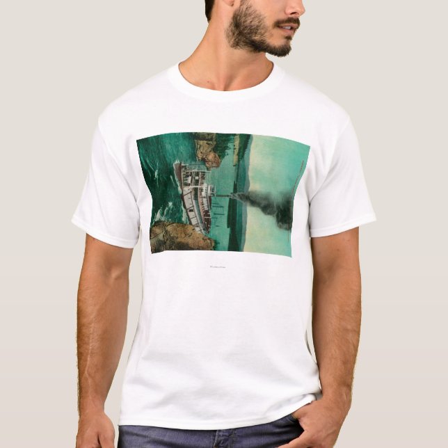 Five Finger Rapids with Steamer White Horse T-Shirt (Front)