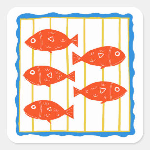 Five Fish sticker