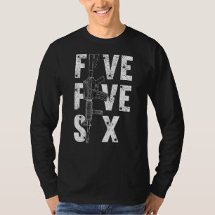 Five Five Six For Men Gun Ammo Range 556mm Rifle O T-Shirt