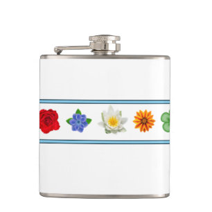 Five Flowers Hip Flask