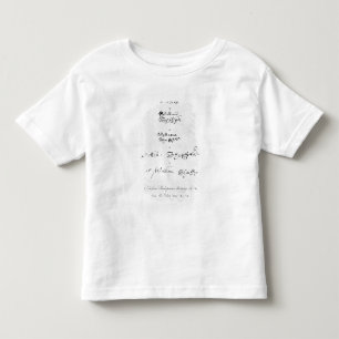 Five Genuine Autographs of William Shakespeare Toddler T-Shirt