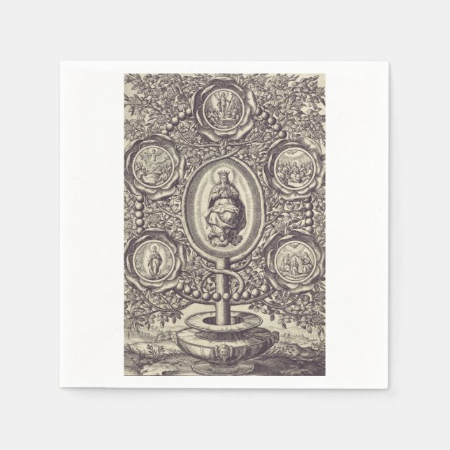 Five glorious mysteries napkin (Front)