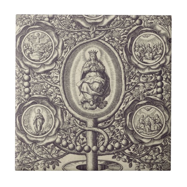 Five glorious mysteries tile (Front)