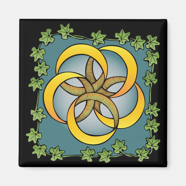 Five Golden Rings Magnet (Front)