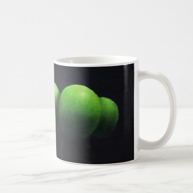 Five Green Apples Coffee Mug (Right)