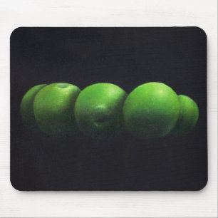 Five Green Apples Mouse Mat