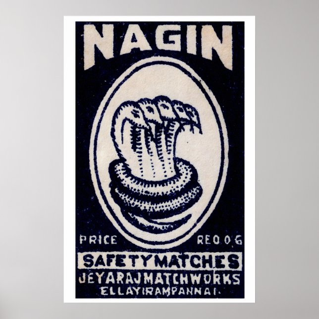 Five Headed Snake - Matchbox Print - Aesthetic (Front)