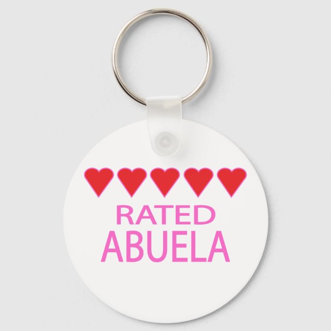 Five Heart Abuela Key Ring (Front)