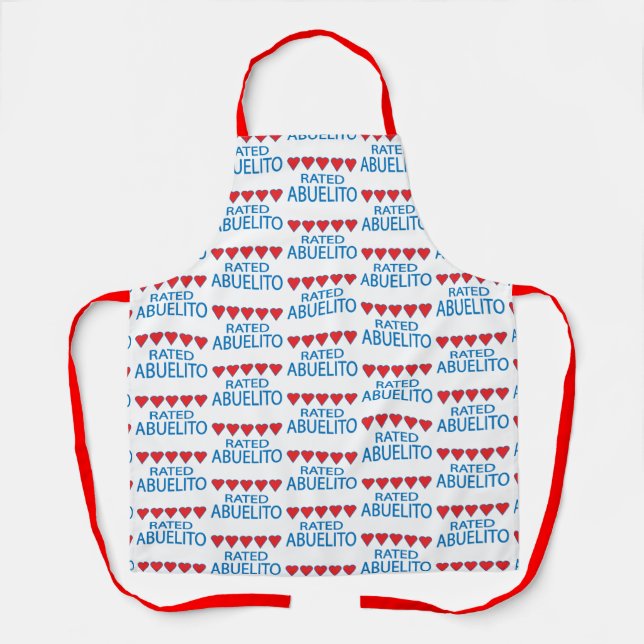 Five Heart Abuelito Apron (Front)