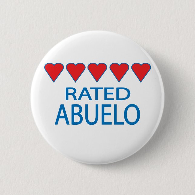 Five Heart Abuelo 6 Cm Round Badge (Front)