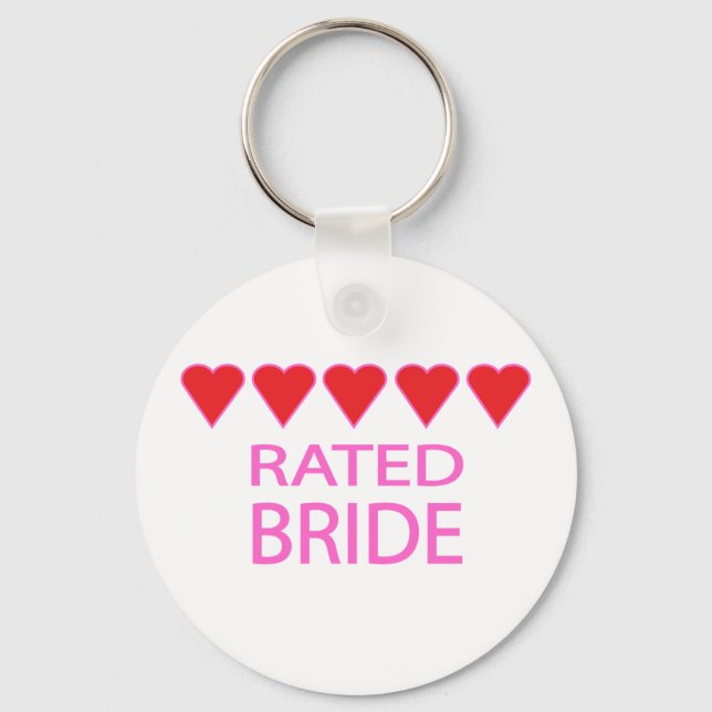 Five Heart Bride Key Ring (Front)