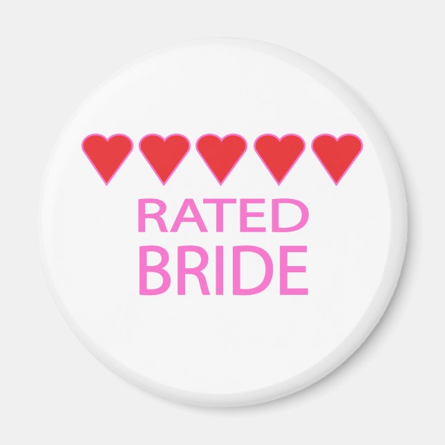 Five Heart Bride Magnet (Front)