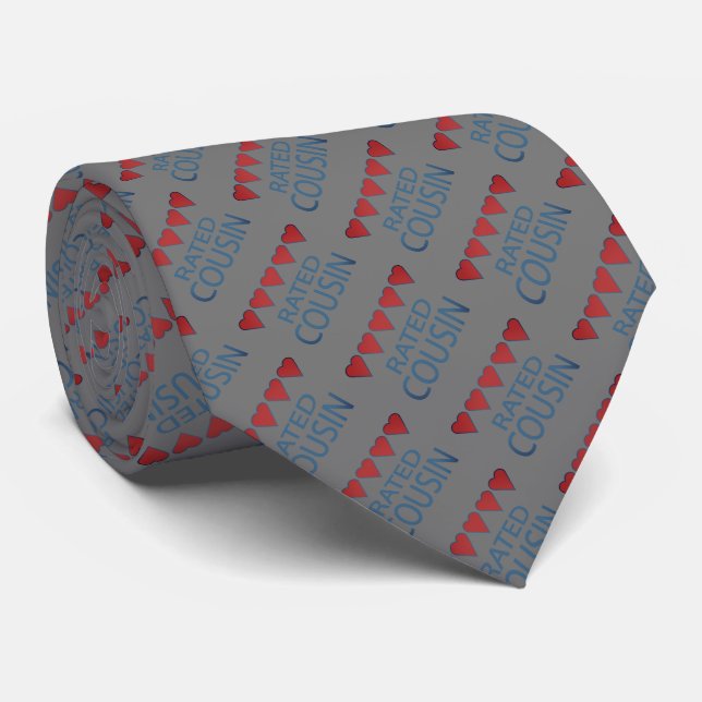 Five Heart Cousin Tie (Rolled)
