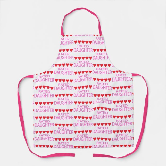 Five Heart Daughter Apron (Front)
