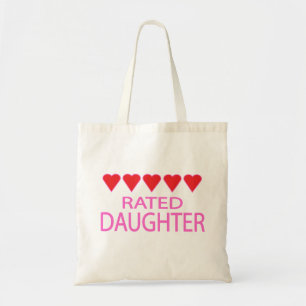 Five Heart Daughter Tote Bag