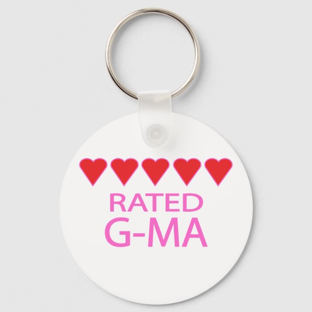 Five Heart G-Ma Key Ring (Front)
