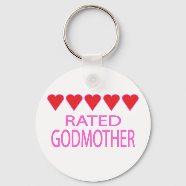 Five Heart Godmother Key Ring (Front)
