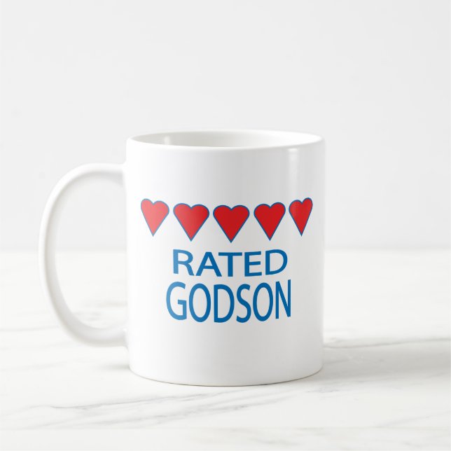 Five Heart Godson Coffee Mug (Left)
