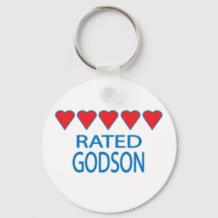 Five Heart Godson Key Ring