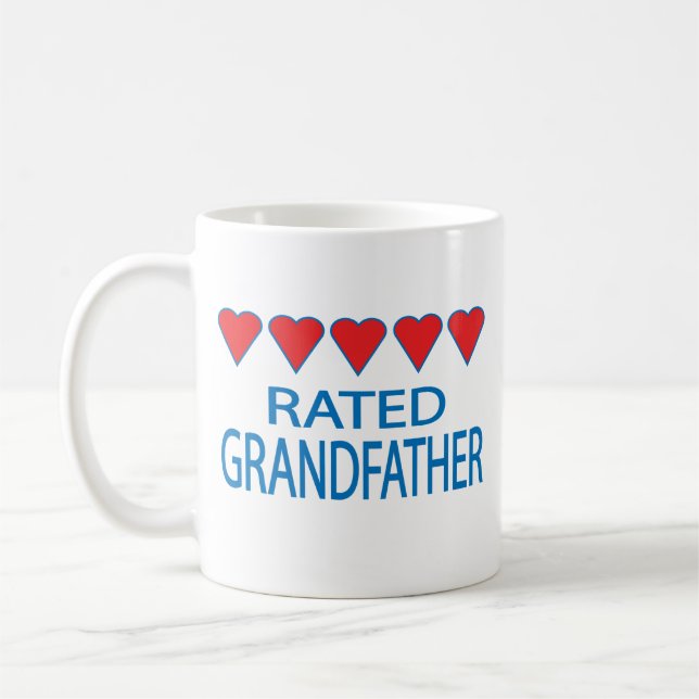 Five Heart Grandfather Coffee Mug (Left)