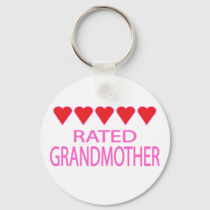 Five Heart Grandmother Key Ring