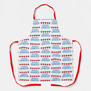 Five Heart Grandson Apron