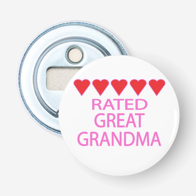 Five Heart Great Grandma Bottle Opener (Front)