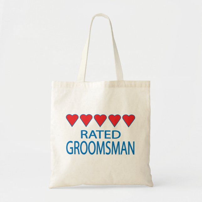 Five Heart Groomsman Tote Bag (Front)