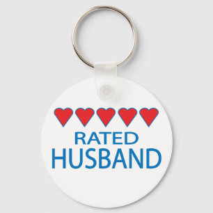 Five Heart Husband Key Ring