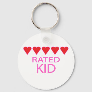 Five Heart Kid Key Ring