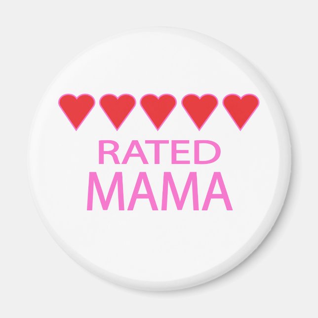 Five Heart Mama Magnet (Front)