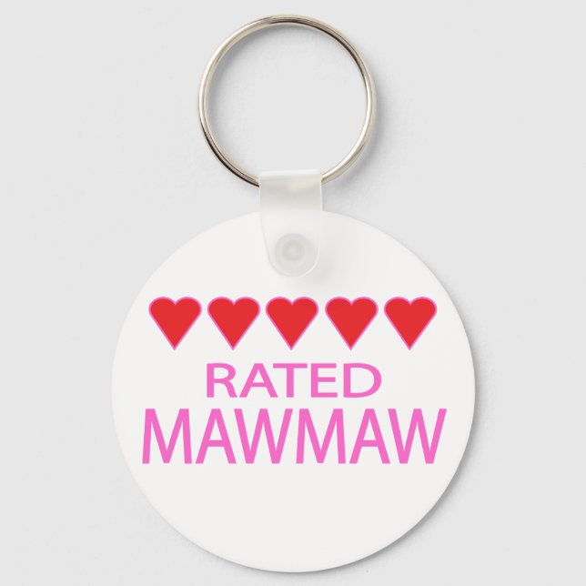 Five Heart MawMaw Key Ring (Front)