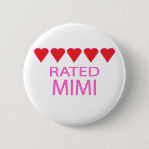 Five Heart Mimi 6 Cm Round Badge
