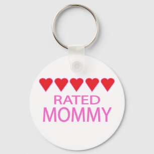 Five Heart Mommy Key Ring