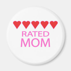 Five Heart Mum Magnet