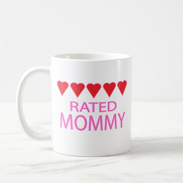 Five Heart Mummy Coffee Mug (Left)