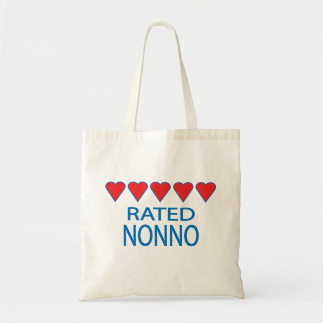 Five Heart Nonno Tote Bag (Front)