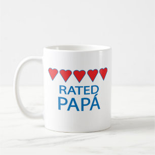 Five Heart Papá Coffee Mug