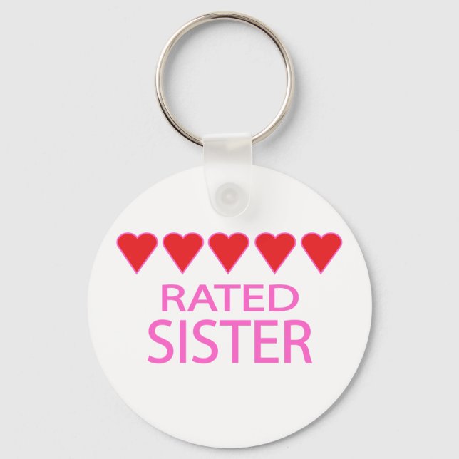 Five Heart Sister Key Ring (Front)