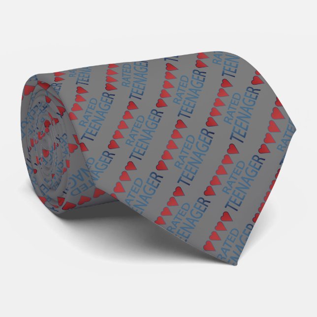 Five Heart Teenager Tie (Rolled)