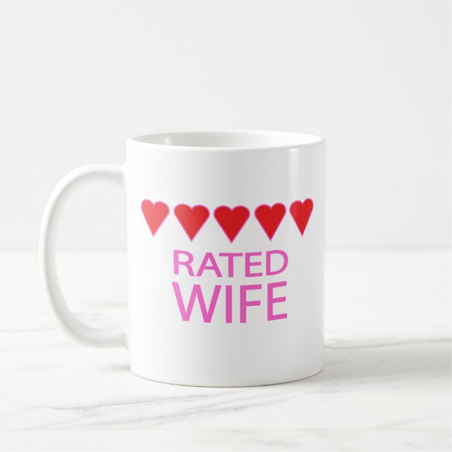 Five Heart Wife Coffee Mug (Left)