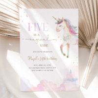 Five Is A Magical Vibe Unicorn Birthday Party