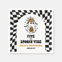 Five Is A Spooky Vibe Halloween 5th Birthday Party